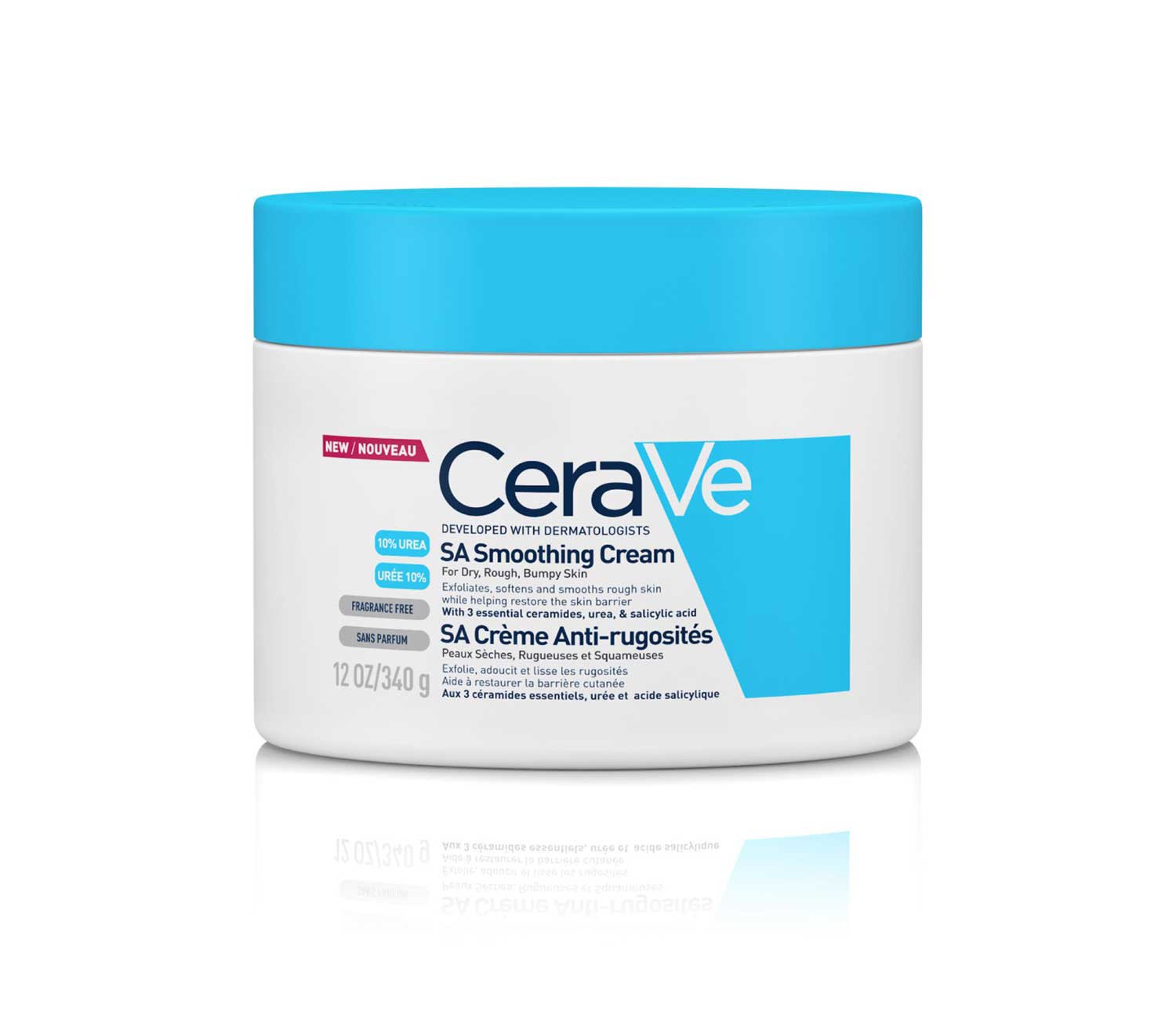 CeraVe SA Smoothing Cream Pot with Salicylic Acid for Dry, Rough & Bumpy Skin