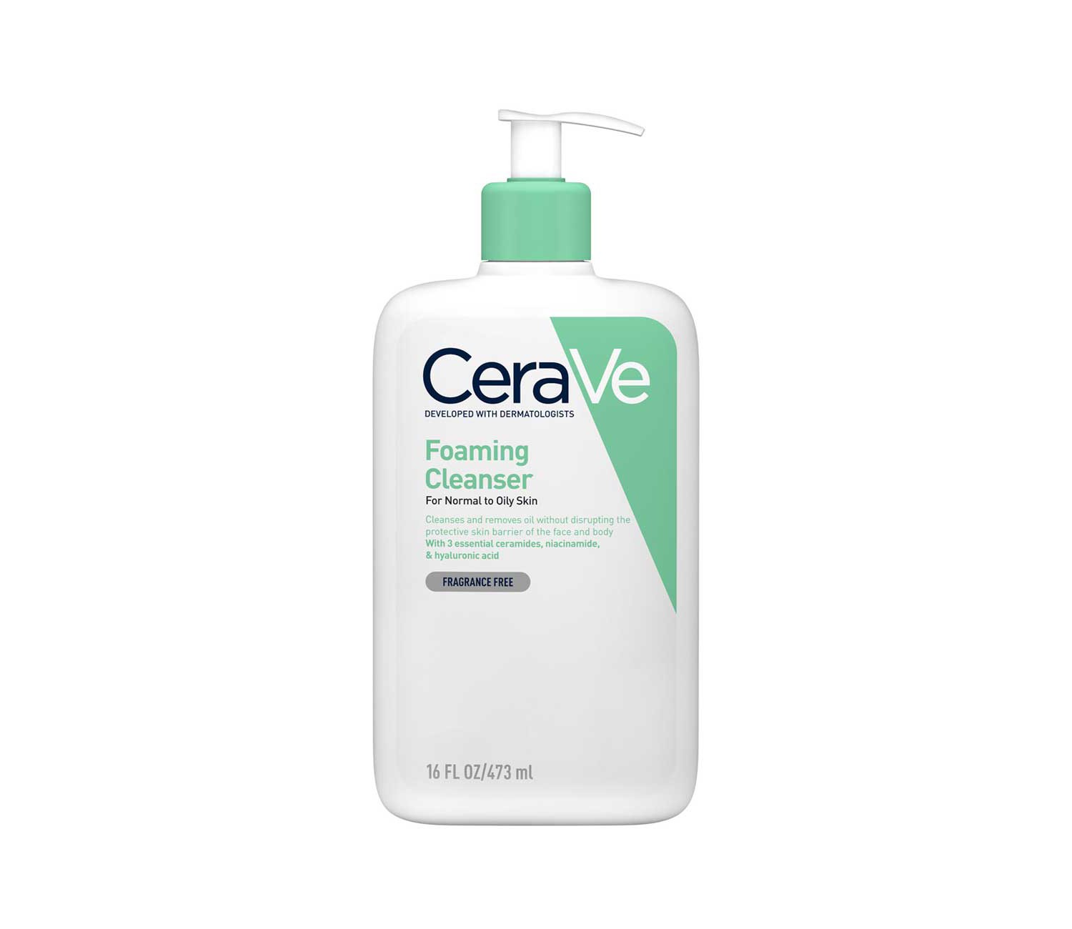 CeraVe Foaming Cleanser with Niacinamide for Normal to Oily Skin
