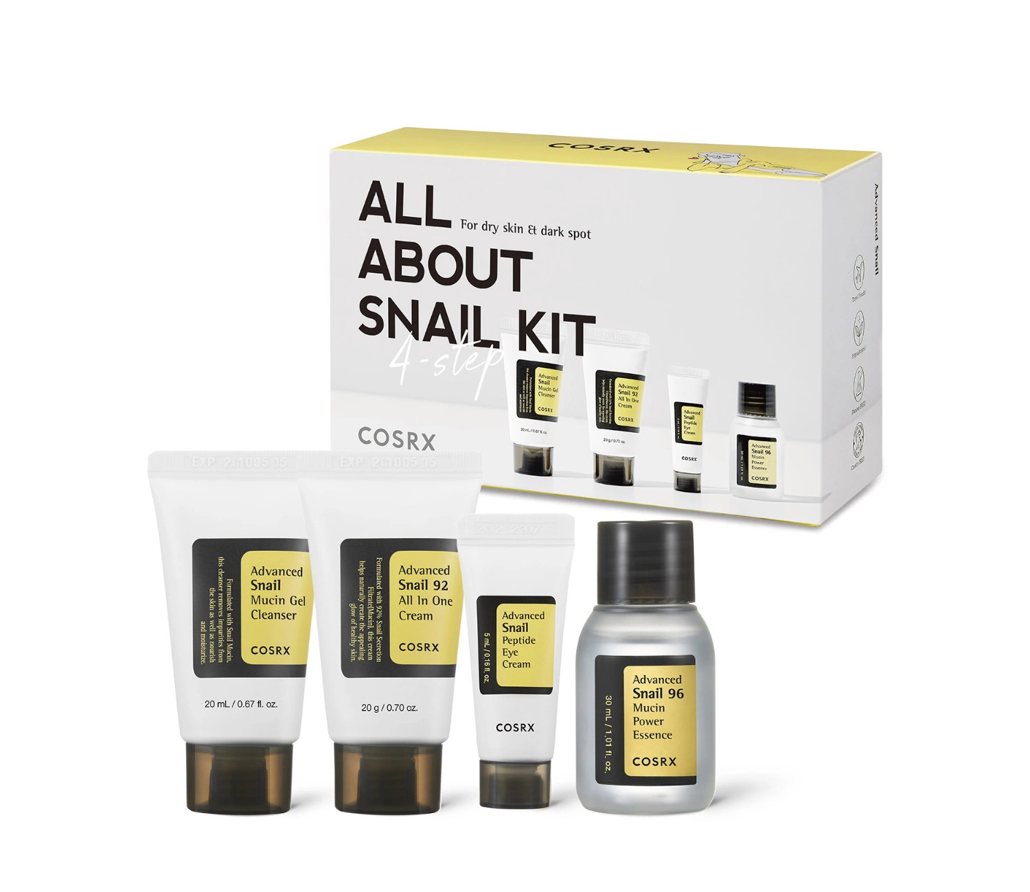 COSRX All About Snail Kit 4-step