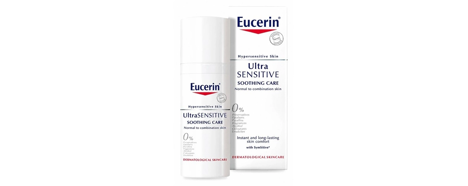 Eucerin UltraSensitive Soothing Face Cream Moisturiser (Normal to Combination Skin) 50ml