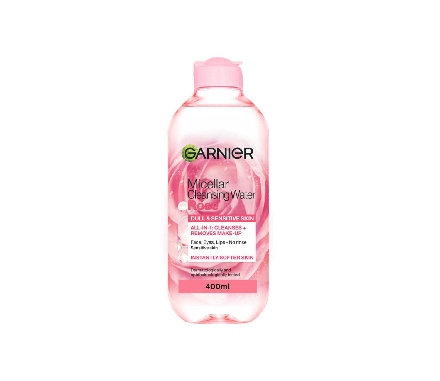 Garnier Micellar Rose Water Gentle Face Cleanser And Makeup Remover 400ml