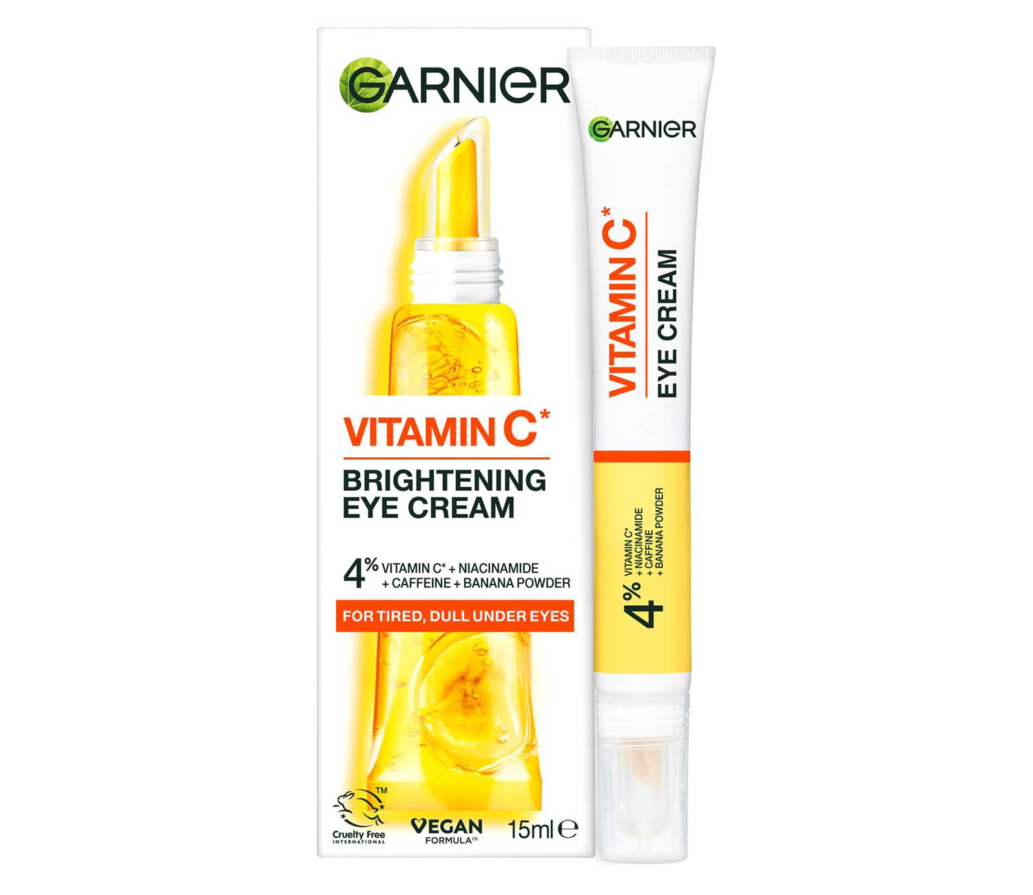Garnier Brightening Eye Cream 4 Percent Vitamin C 15ml