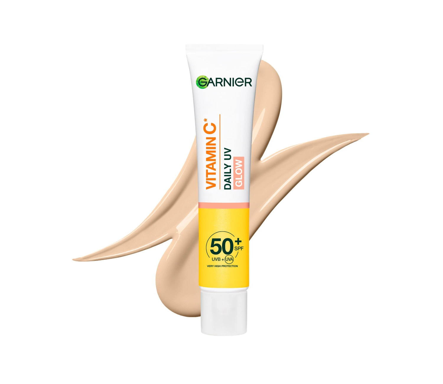 Garnier Vitamin C Daily UV Brightening Fluid Sheer Glow, SPF50+, Prevents & Corrects Damage, 40ml