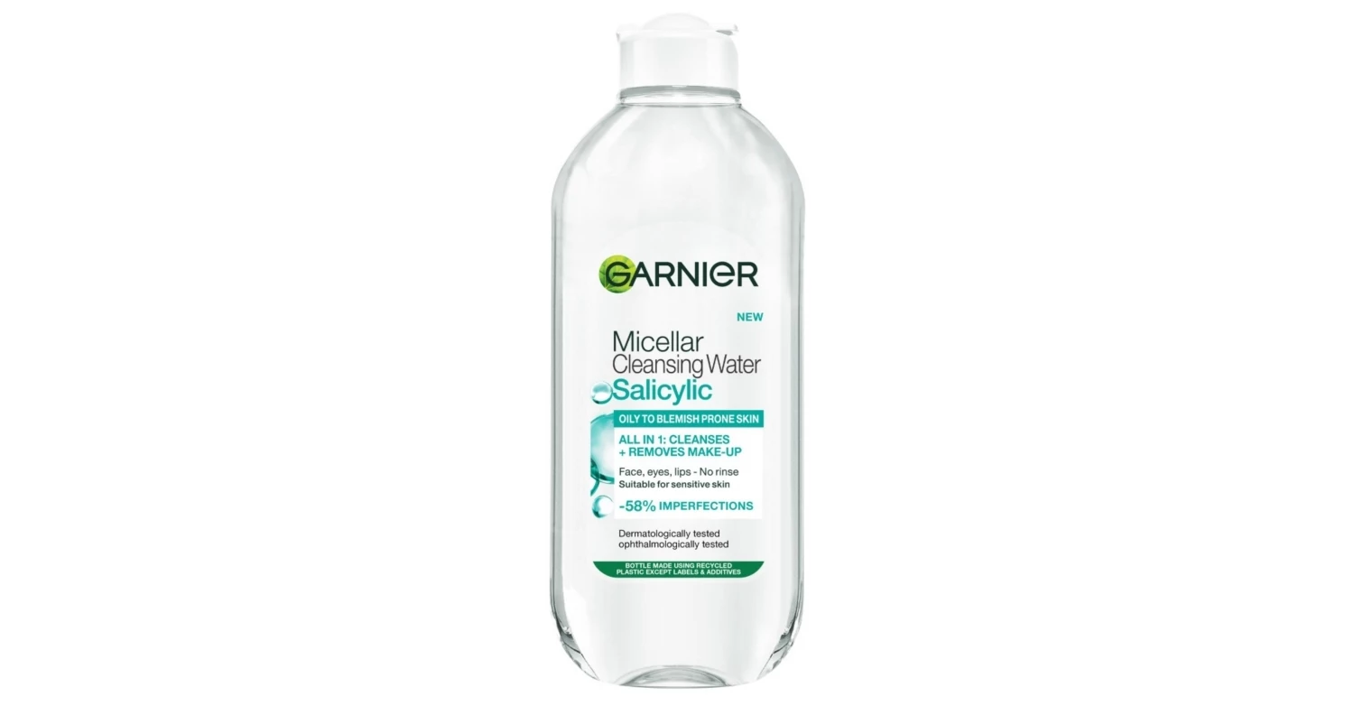 Garnier Micellar Salicylic Cleansing Water For Oily To Blemish Prone Skin Anti Imperfection, 400ml