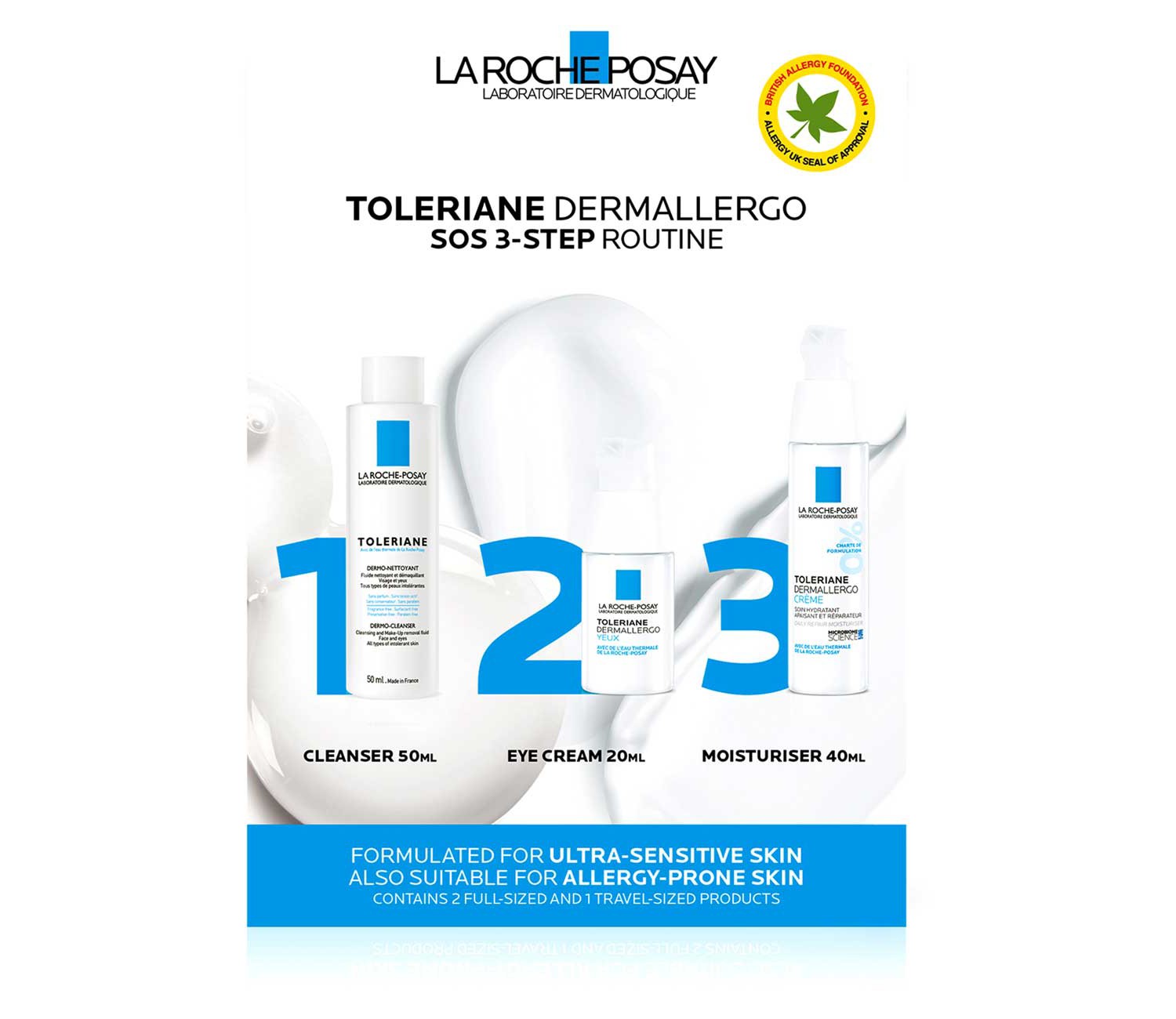 La Roche-Posay Toleriane Dermallergo Sos 3-Step Soothing Kit