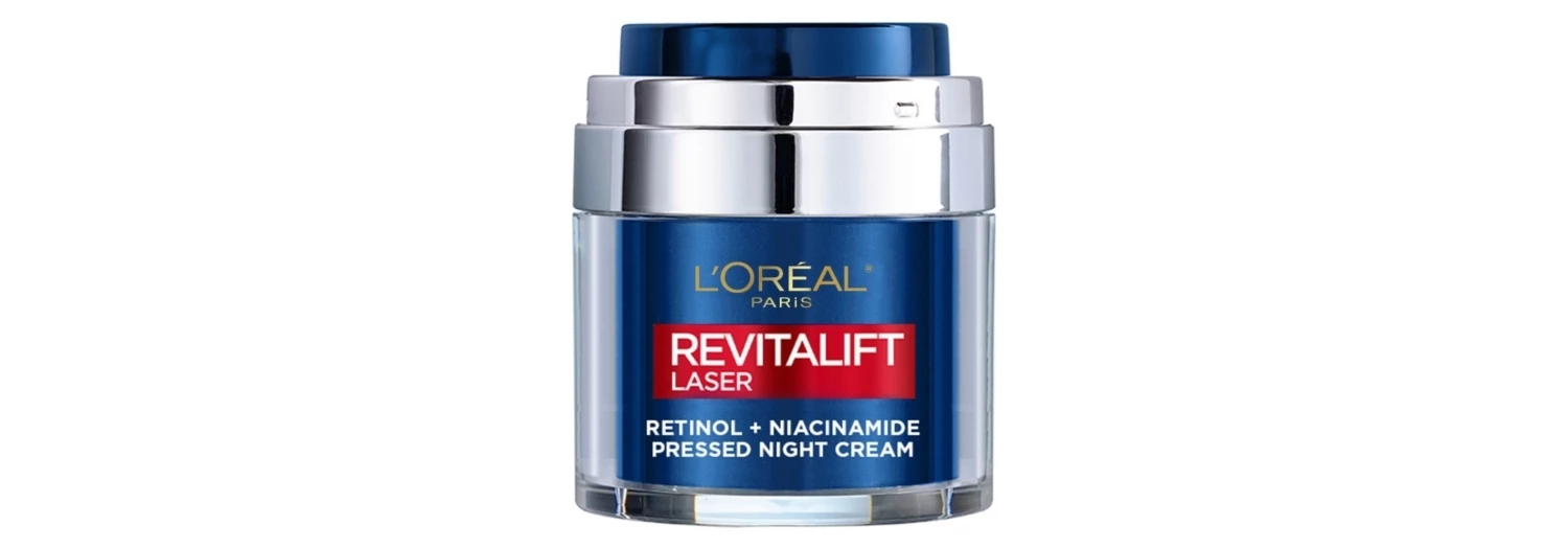 L'Oréal Paris Revitalift Laser Retinol Pressed Night Cream, Advanced Anti-Ageing Formula, 50ml