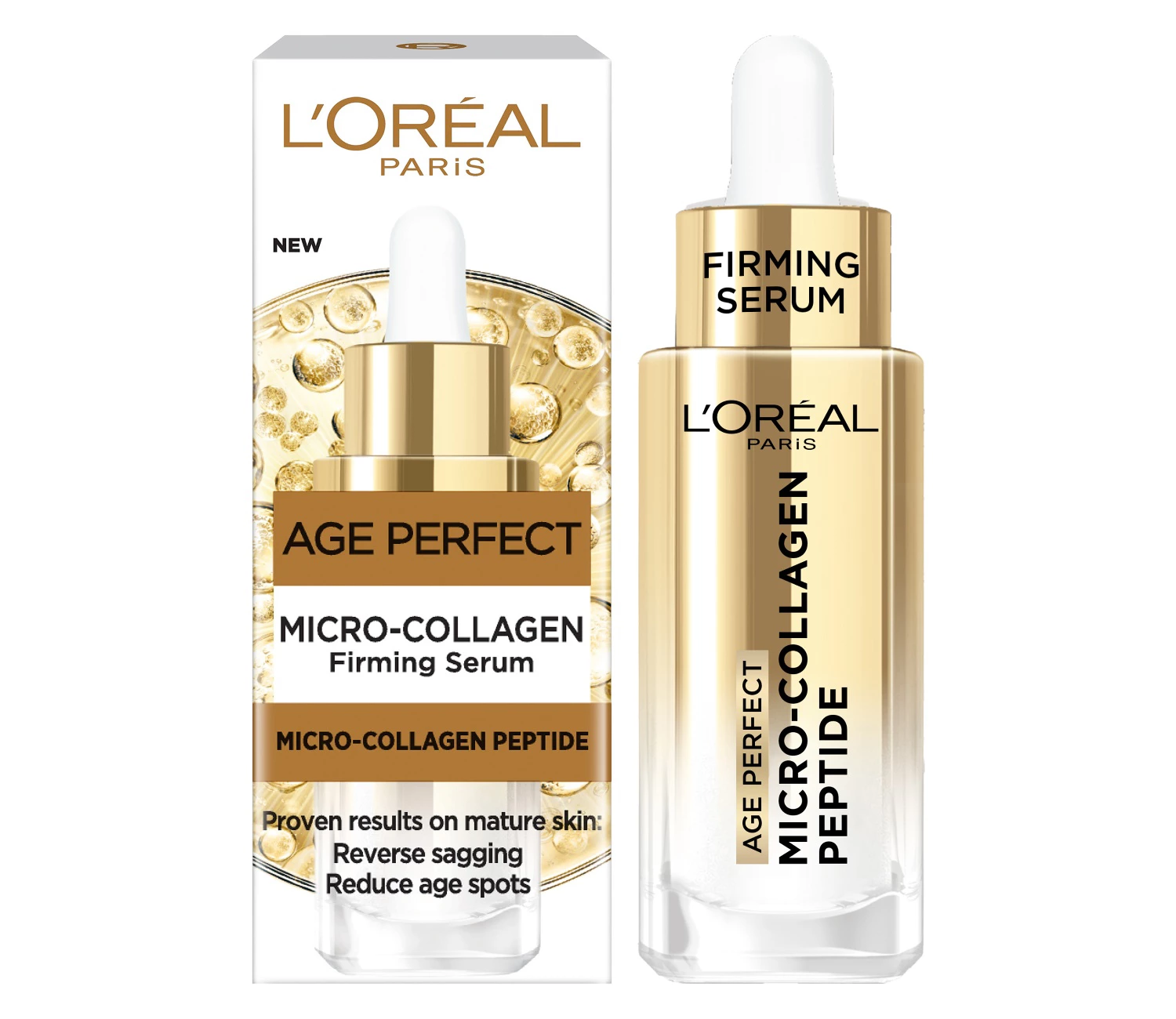 L'Oréal Paris Age Perfect Micro-Collagen Firming Serum - Micro-Collagen Peptides + Niacinamide, 30ml