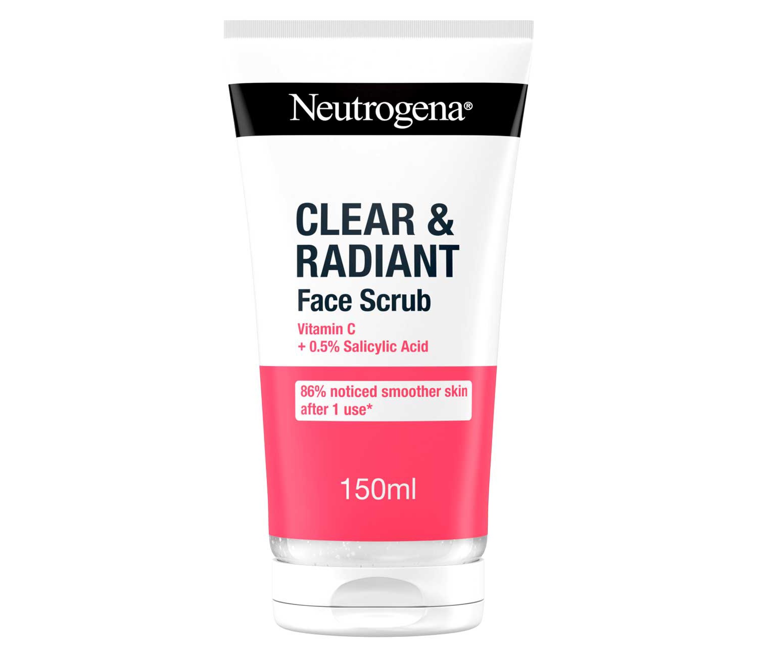 Neutrogena Clear & Radiant Face Scrub Daily Exfoliator with Vitamin C (1x 150ml)