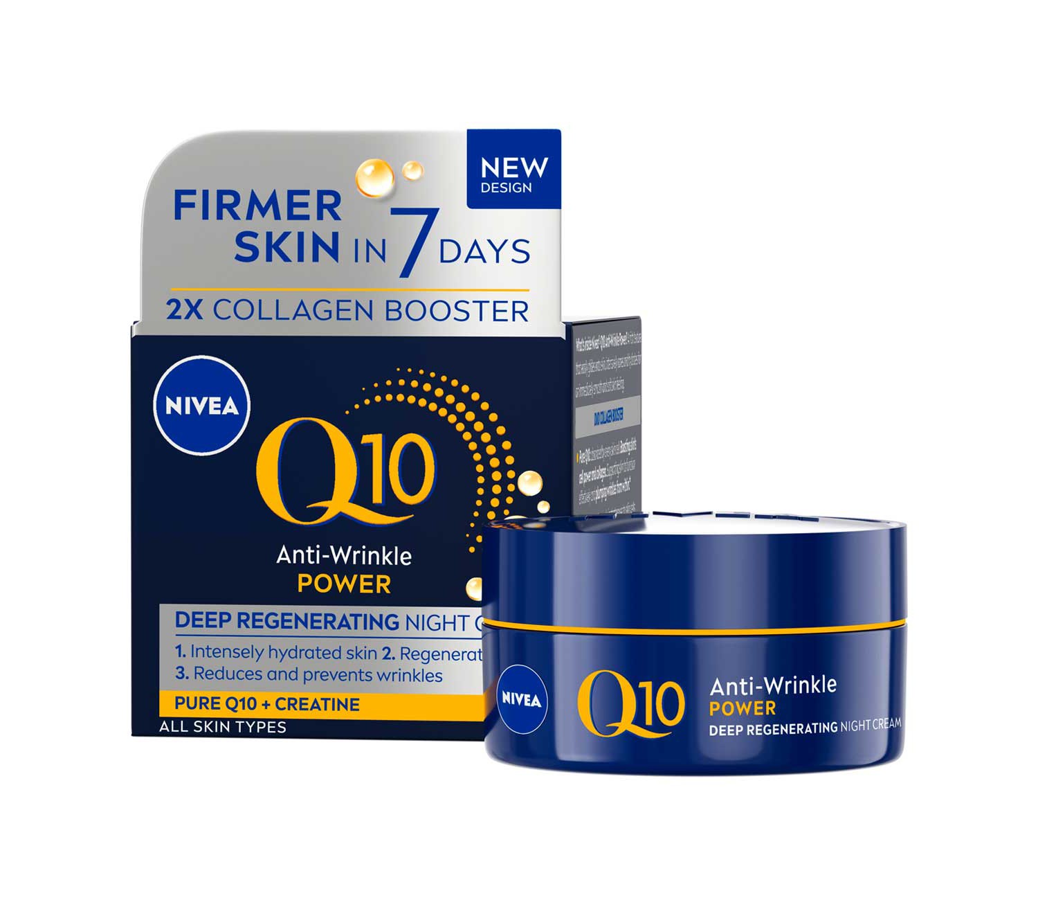 NIVEA Q10 Power Anti-Wrinkle + Firming Night Cream 50ml