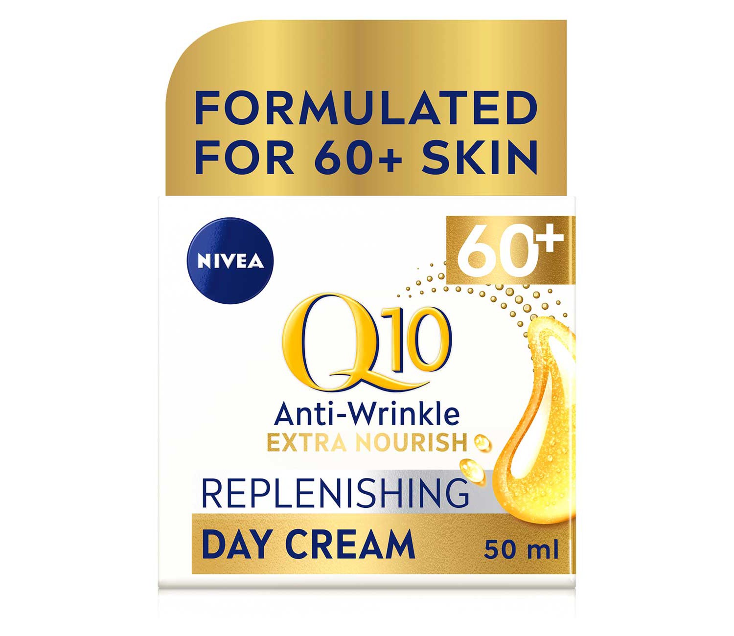 NIVEA Q10 Power 60+ Anti-Wrinkle Face Cream Moisturiser 50ml