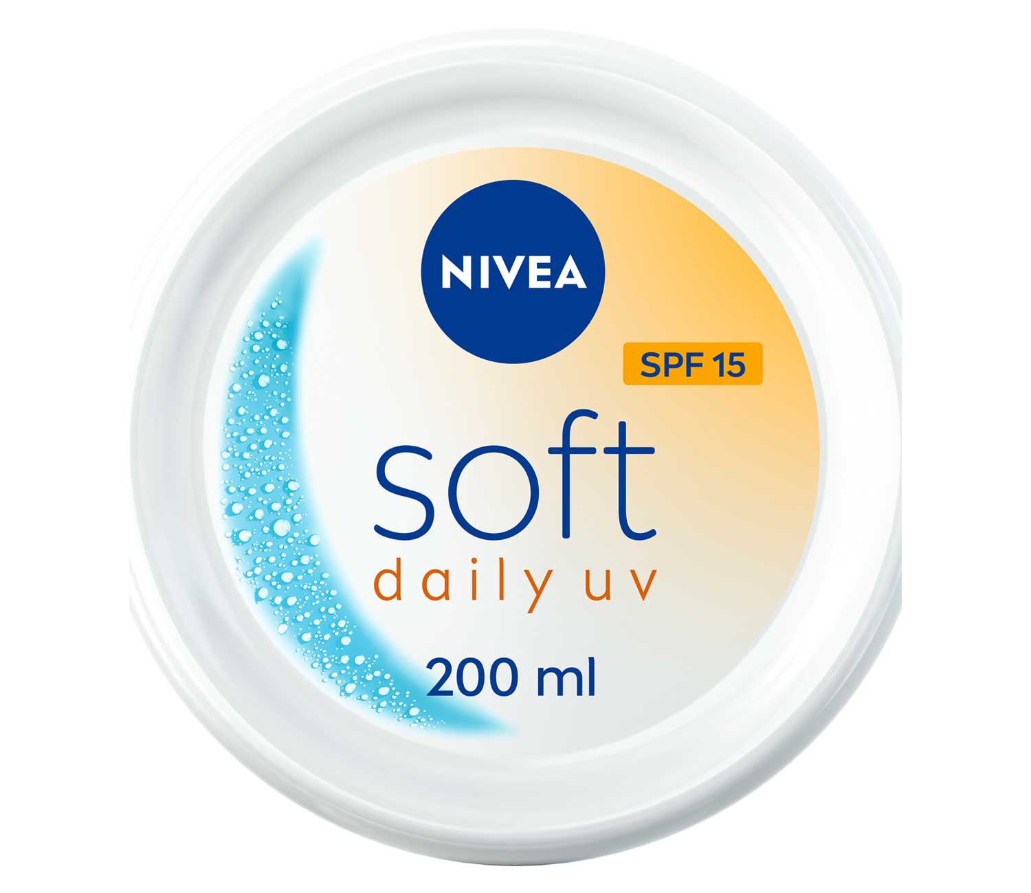 NIVEA Soft Daily UV Moisturiser for Face Hand & Body SPF15 200ml