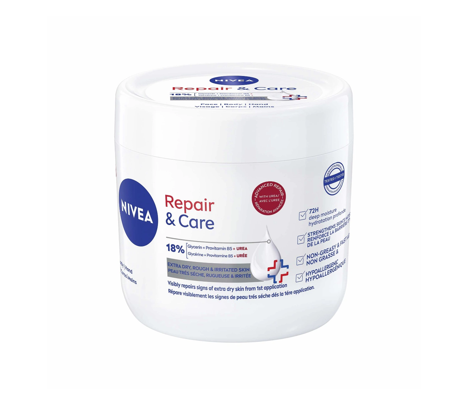 NIVEA Repair & Care 18% Glycerin & Urea 72h Body Moisturiser 400ml