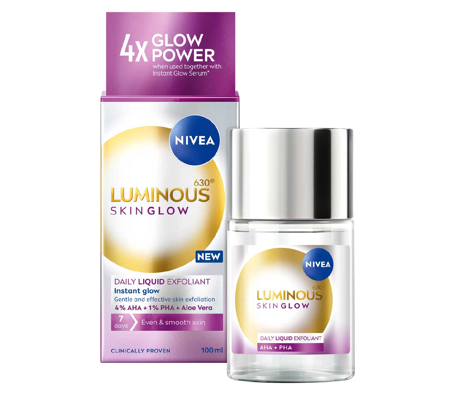 NIVEA Luminous 630 Even Glow Liquid Exfoliant 100ml