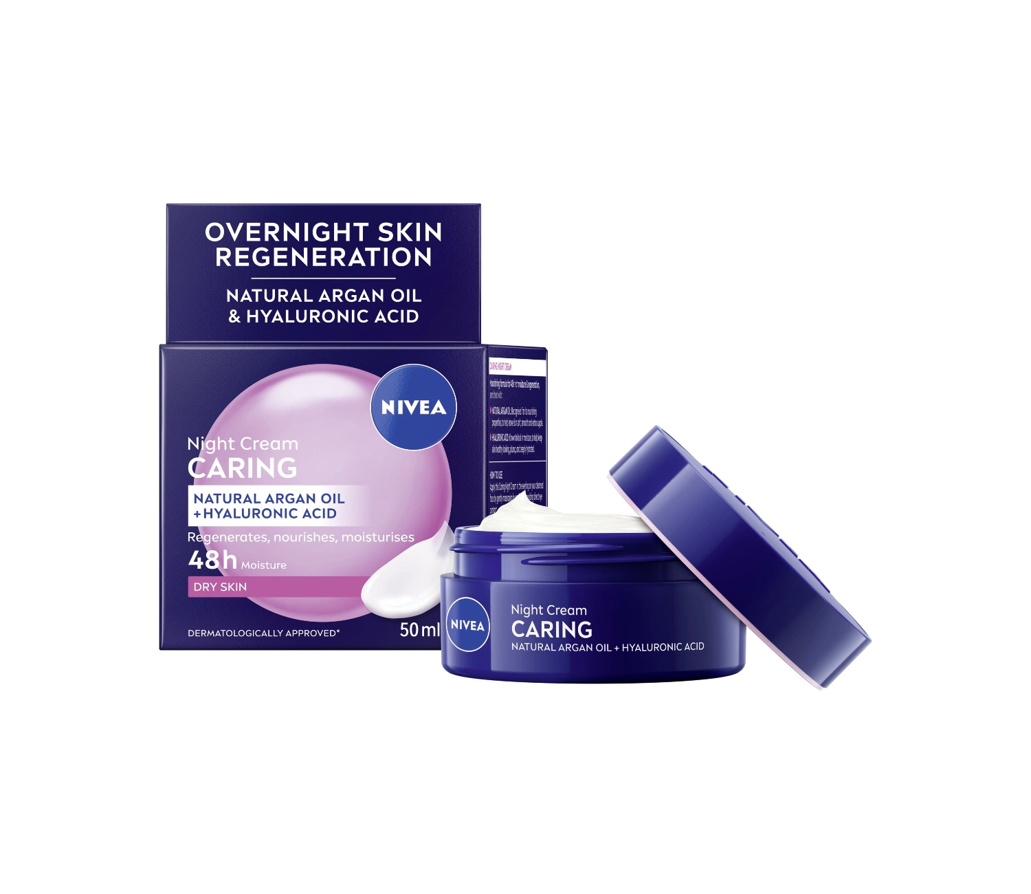 NIVEA Nourishing Night Cream for Dry and Sensitive Skin 50ml