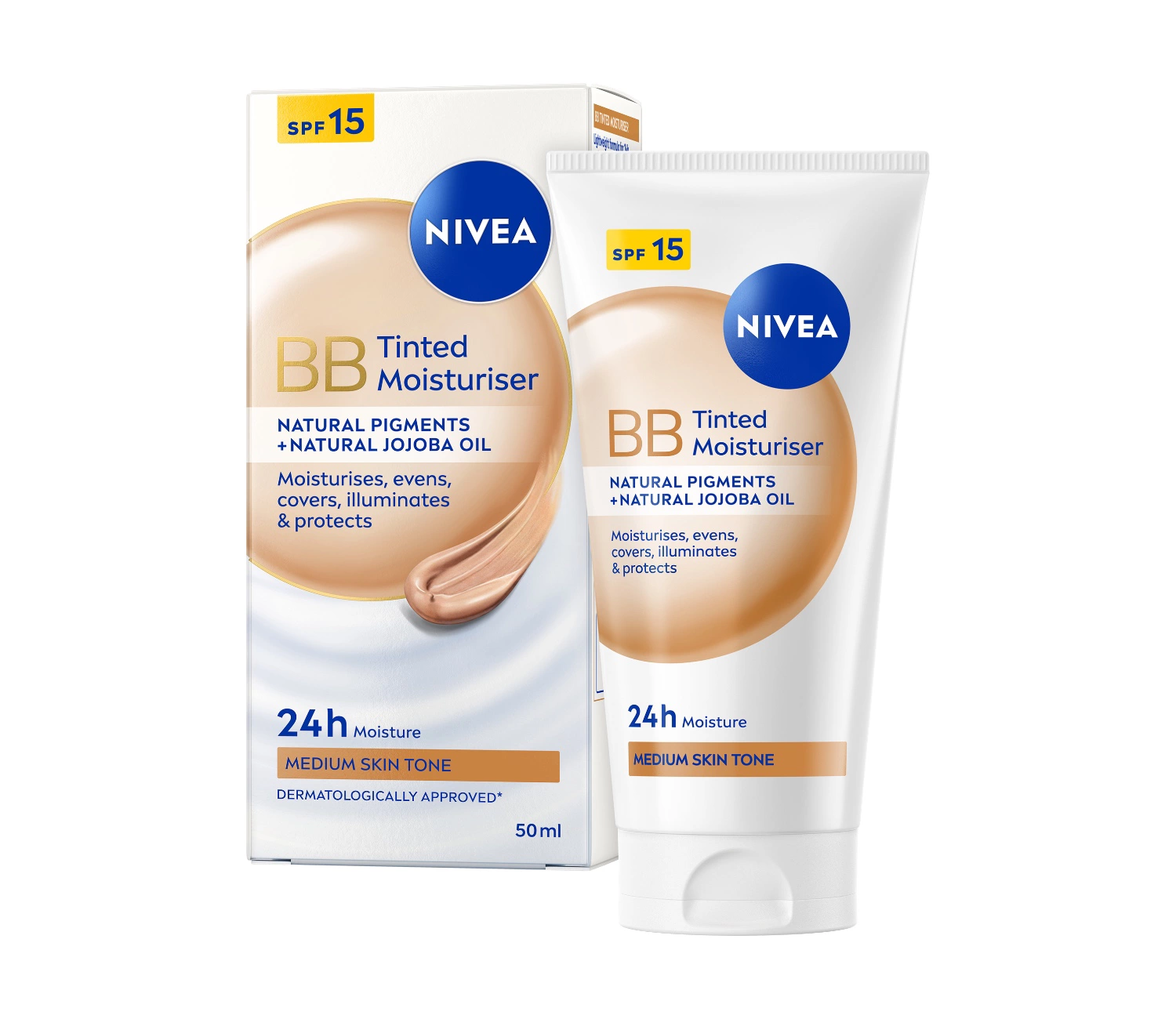 NIVEA BB Tinted Face Moisturiser Medium 50ml