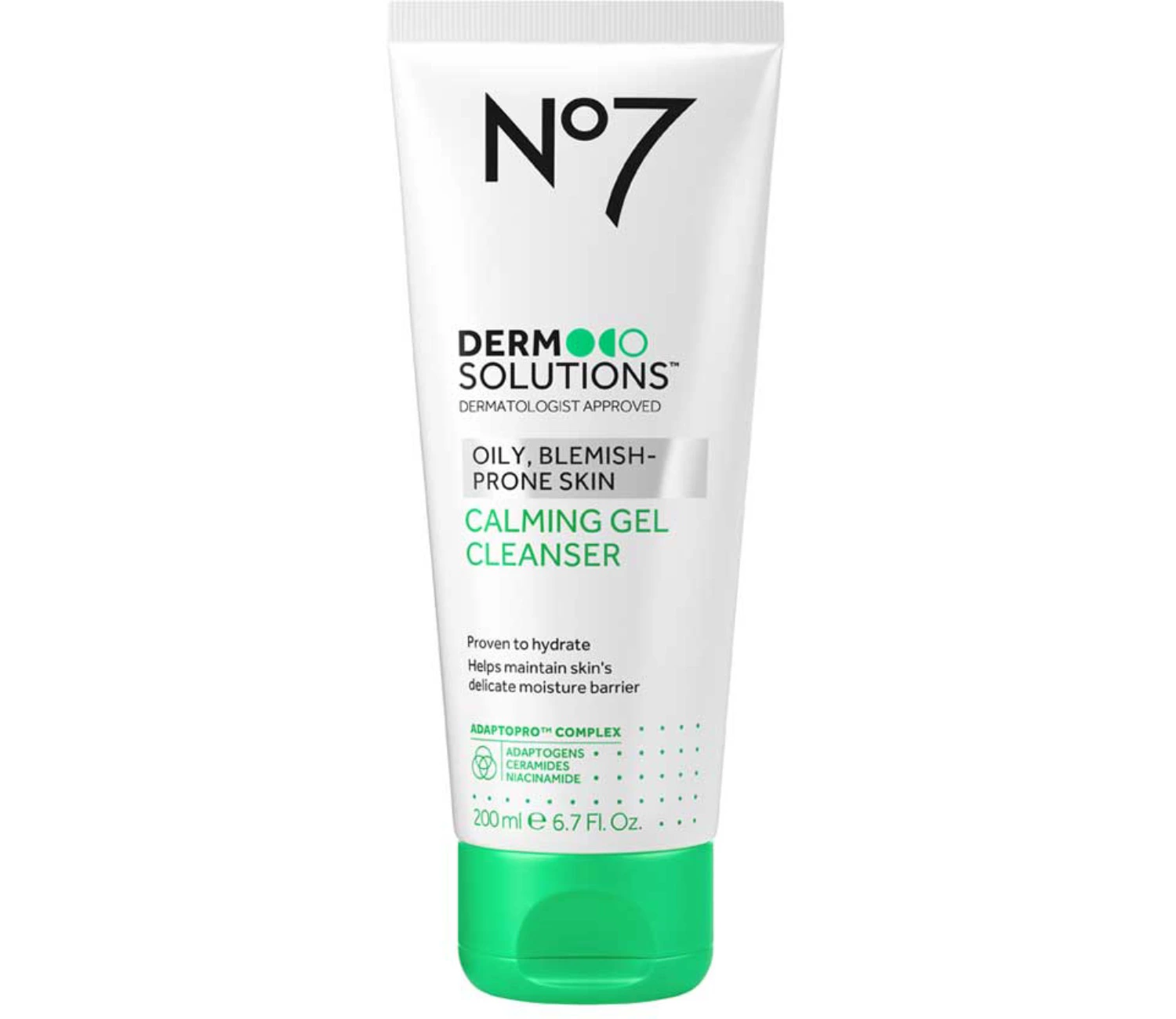 No7 Derm Solutions Calming Gel Cleanser Suitable for Normal to Sensitive Skin 200ml
