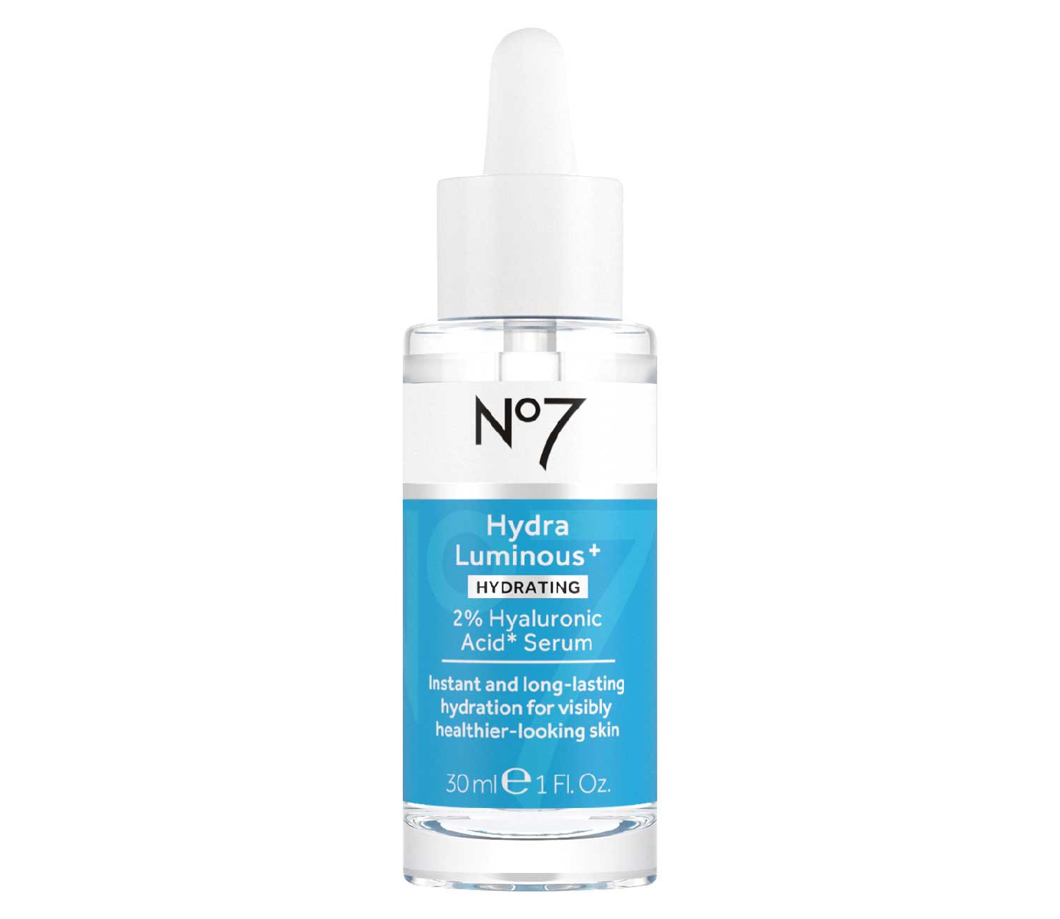 No7 HydraLuminous+ 2% Hyaluronic Acid Serum 30ml