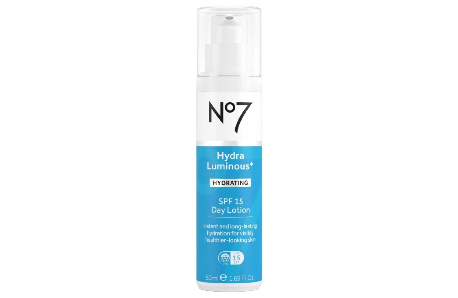 No7 HydraLuminous+ SPF15 Day Lotion 50ml