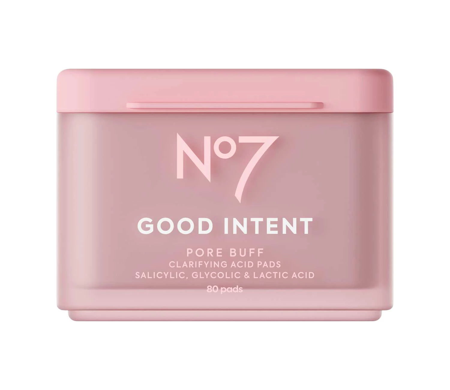 No7 Good Intent Pore Buff Clarifying Acid Pads 80 Pads