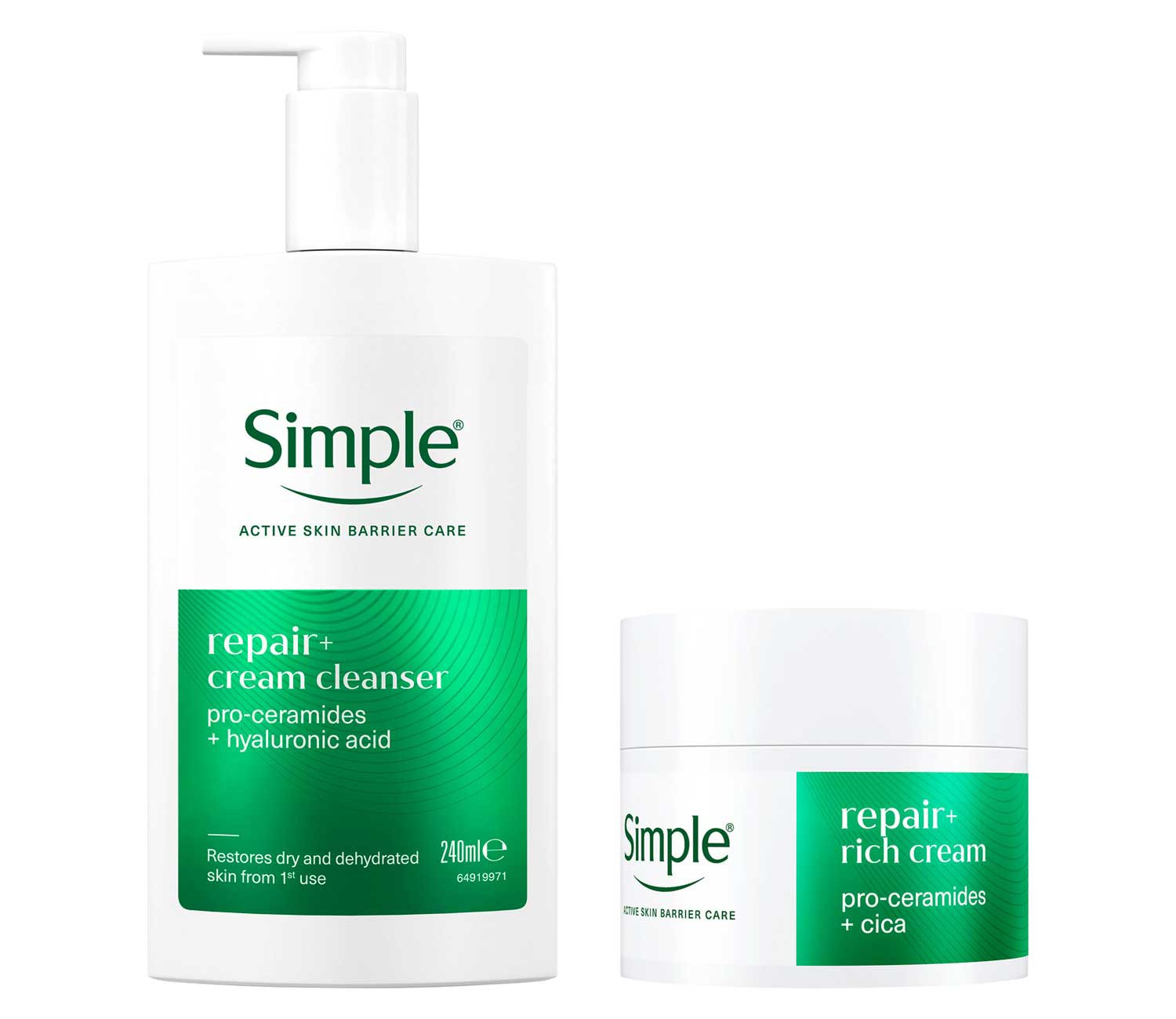 Simple Repair+ Cleanse and Moisturiser Bundle